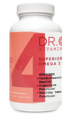 DR. C VITAMINS Omega 3 Fatty Acid Fish Oil Supplement Heart & Cardiovascular Support