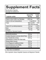 Biotin and B12 Supplement Facts