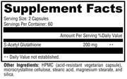 S-Acetyl Gluthathione Supplement Facts