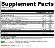 B Complex Supplement Facts
