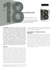 Bio-Active Magnesium Supplement Overview